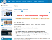 Tablet Screenshot of mmhrdc.healthresearch.ph