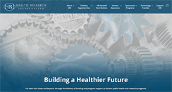 Desktop Screenshot of healthresearch.org